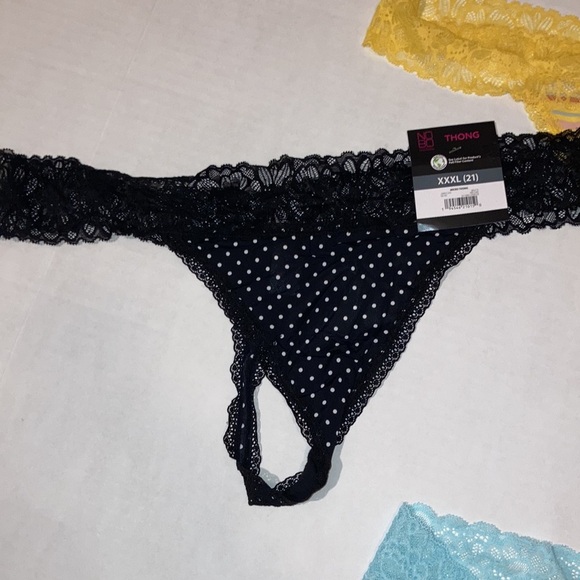 Lot of Lacey thongs underwear size XXXL juniors 21 plus size lace - Picture 3 of 6